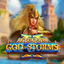 Age Of The Gods: God Of Storms 2 logo – Slots by Playtech at SpinMaya Casino