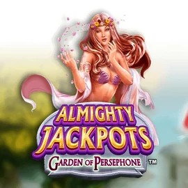 Almighty Jackpots: Garden of Persephone logo – Jackpots by Novomatic at SpinMaya Casino