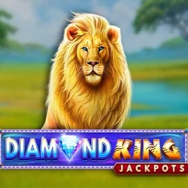 Diamond King Jackpots online game logo by SpinPlay Games on spinmayaplay.com