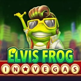 Official Slots logo: Elvis Frog In Vegas by BGAMING at SpinMaya Casino