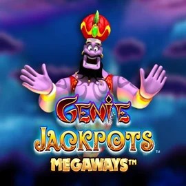 Genie Jackpots Megaways slot visual from Blueprint Gaming available on spinmayaplay.com