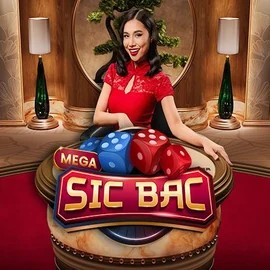 Mega Sic Bac slot logo by Pragmatic Play at SpinMaya Casino