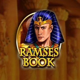 Ramses Book Deluxe slot logo by Gamomat at SpinMaya Casino