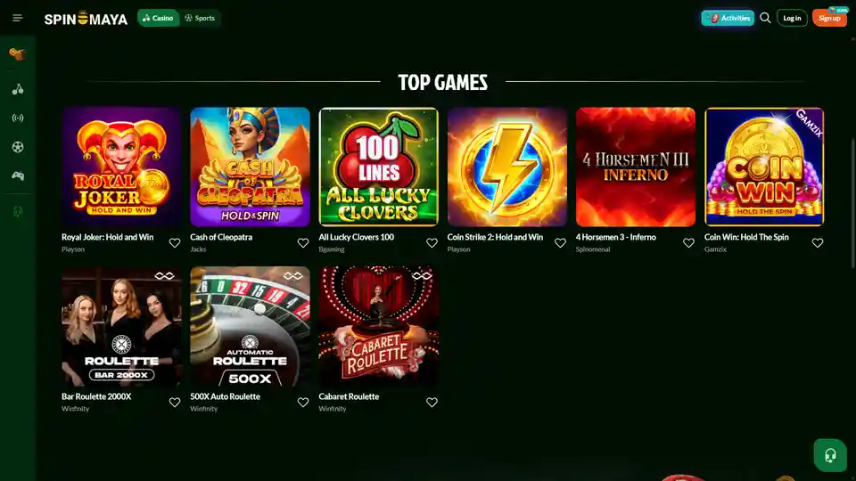 spinmaya main page