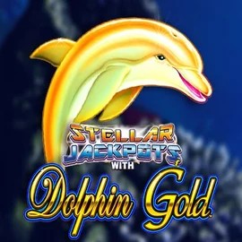 Official Jackpots logo: Dolphin Gold with Stellar Jackpots by Lightning Box Game at SpinMaya Casino