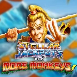 Stellar Jackpots with More Monkeys casino game by Lightning Box Game – featured logo at SpinMaya Casino