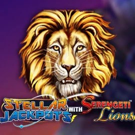 Stellar Jackpots with Serengeti Lions logo – Jackpots by Lightning Box Game at SpinMaya Casino